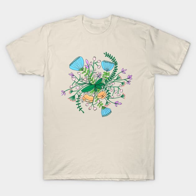 Flowers T-Shirt by DoodlesAndStuff